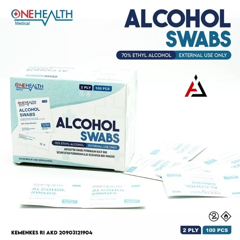 Alkohol Swab Per Box isi 100 Pcs / Tissue Alkohol Swab