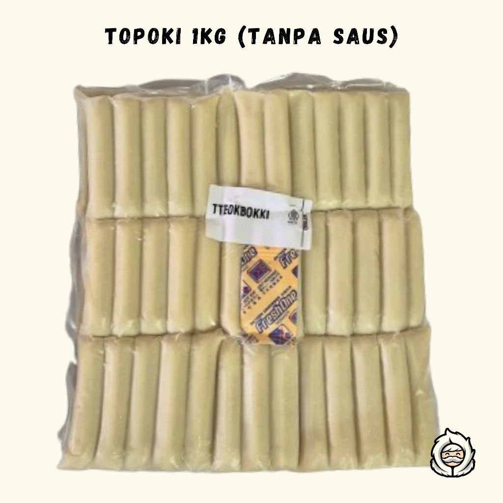 

Toppoki | Topokki | Tteokbokki | Topoki | Rice Cake | Kue Beras 1kg