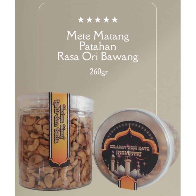 

Mete/Mede/Cashew Matang Patahan/Utuh/Belah Dua Cemilan 260gram