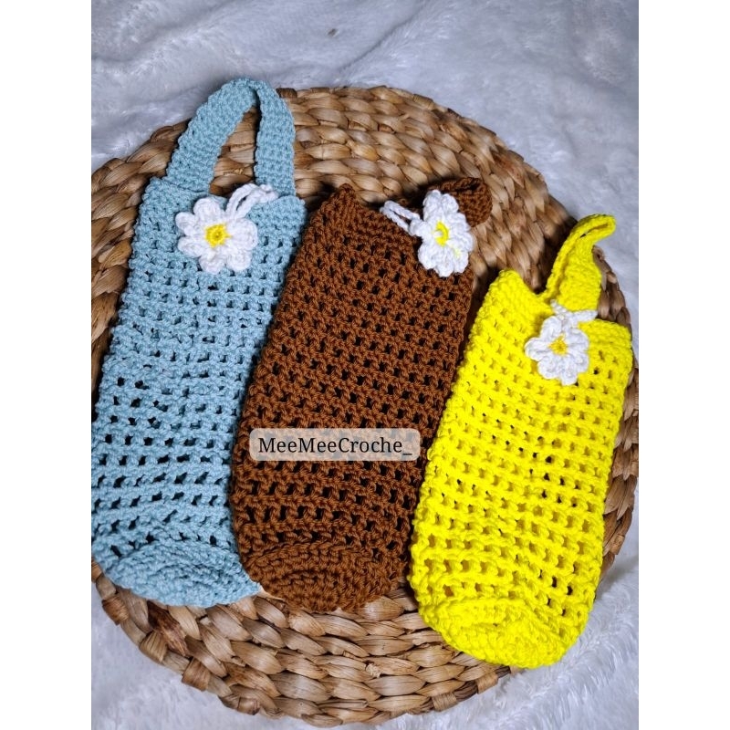 Tempat Botol Rajut Rajutan Bottle Holder Crochet