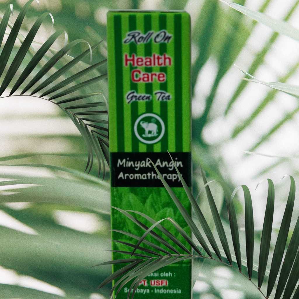 Health Care Minyak Angin Aromatherapy Green Tea Cap Gajah