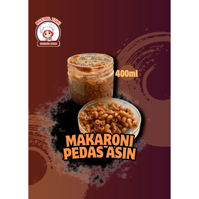 

Ngemil Yuk! Makaroni Pedas Asin 400gram - Makanan Ringan