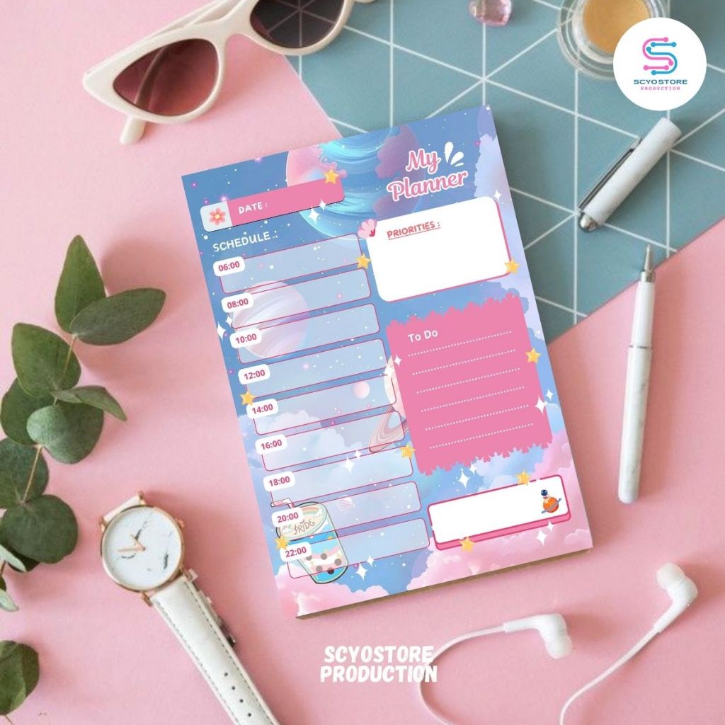 

Study Space Notebook Aesthetic A6 Buku Diary Catatan Scrapbook Mini Notepad 30 Lembar