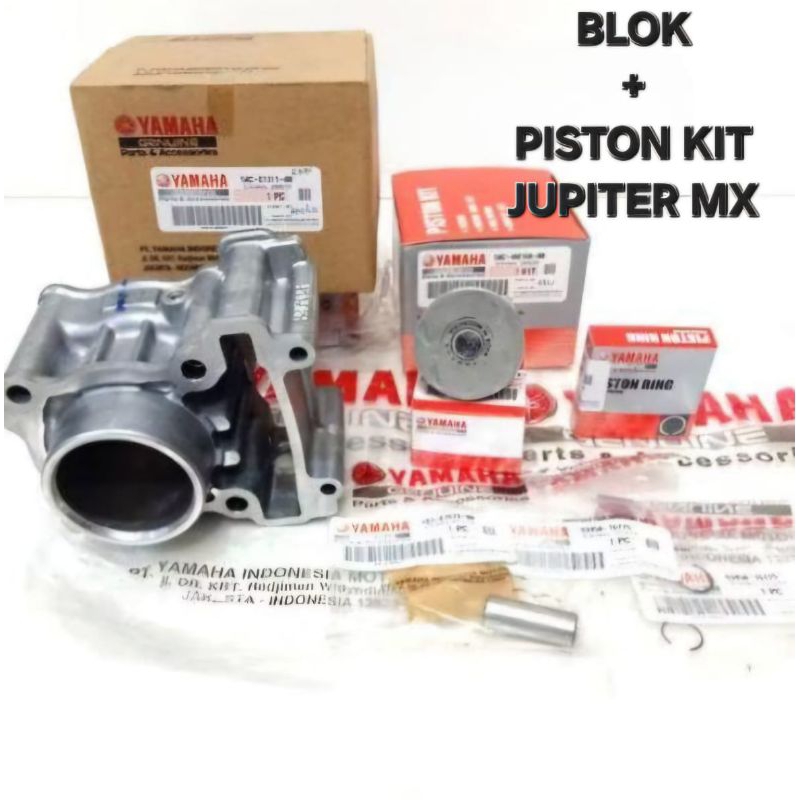 CYLINDER BLOCK BLOK PLUS PISTON JUPITER MX ORIGINAL