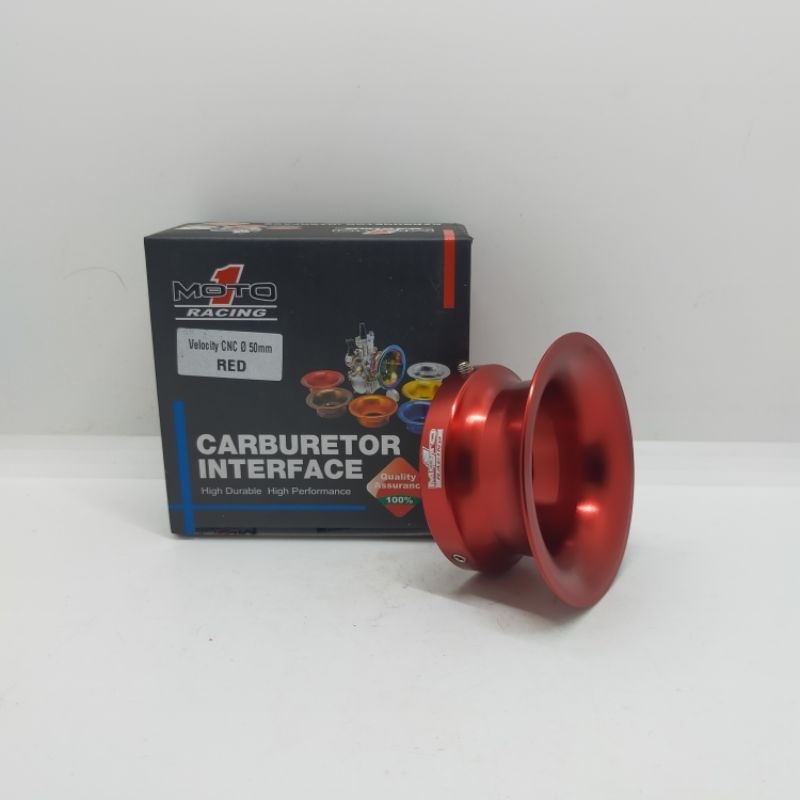 Velocity Almu CNC Moto 1 Karbu PE PWL 26 28 30 PWK 28 Diameter 50 mm Merah Red