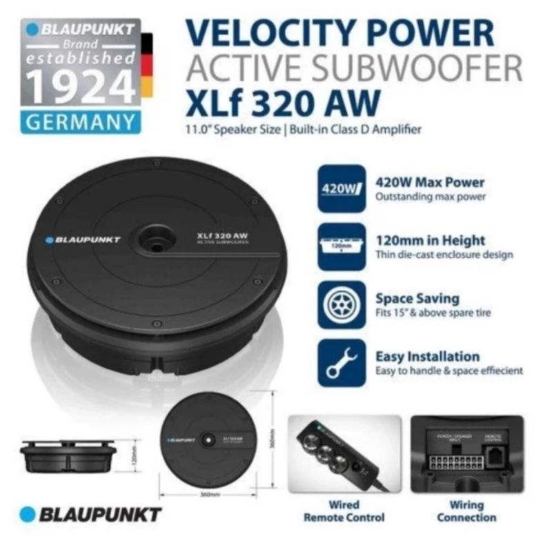 SUBWOOFER BAN SEREP BLAUPUNKT XLF 320 AW  SUB AKTIV BAN SEREP BLAUPUNKT XLF 320AW