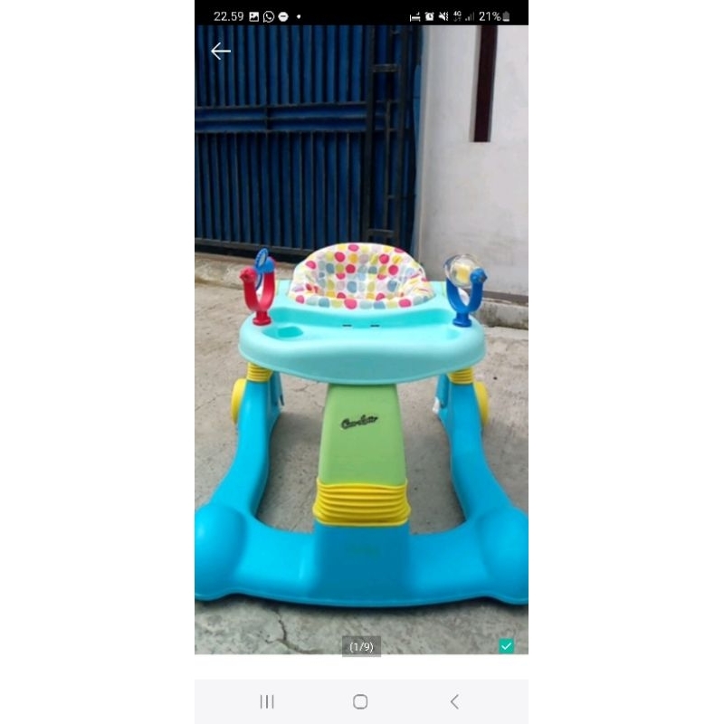 cocolatte baby walker preloved