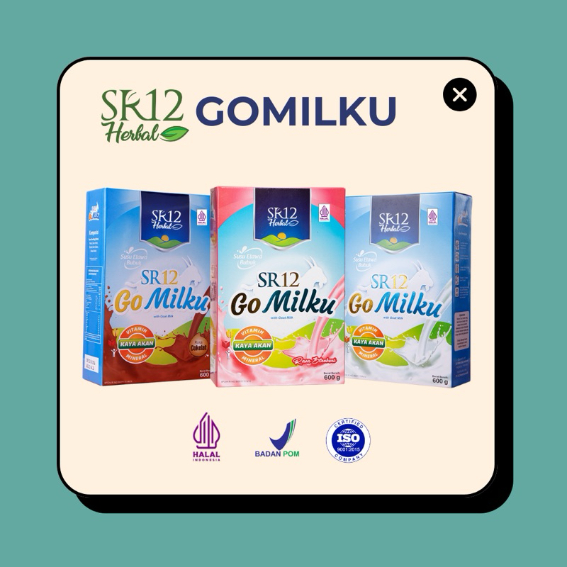 

SUSU KAMBING ETAWA - GOMILKU SR12 - HALAL BPOM - ORIGINAL - MENAMBAH NAFSU MAKAN - PREMIUM