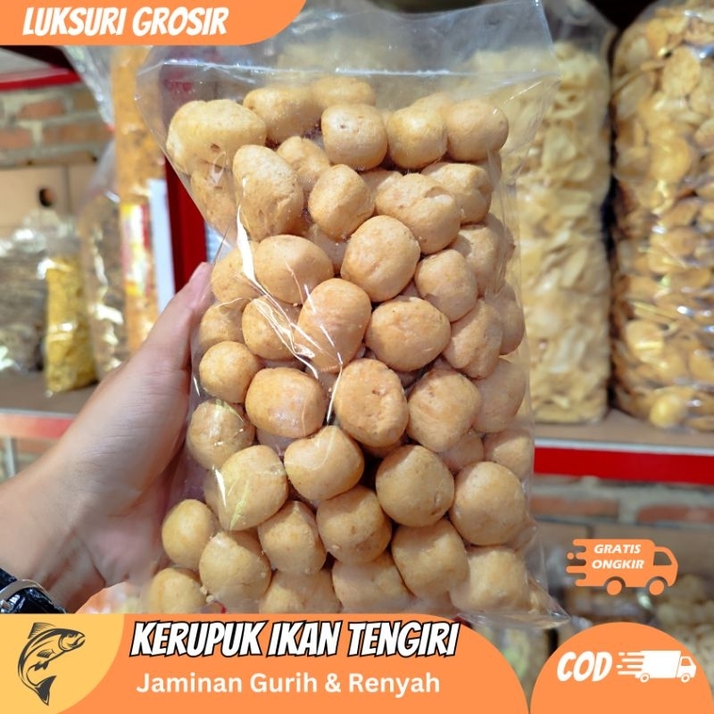 

Kerupuk asli ikan tengiri gurih renyah