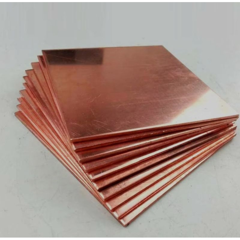 Plat tembaga murni 0,5mm x 5cm x 10cm