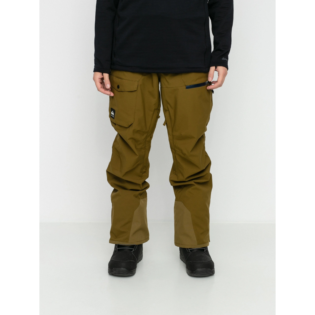 Quiksilver Utility Pants Snowboard Pants Military Olive Ski Insulated Pants Waterproof Long Pants Bo