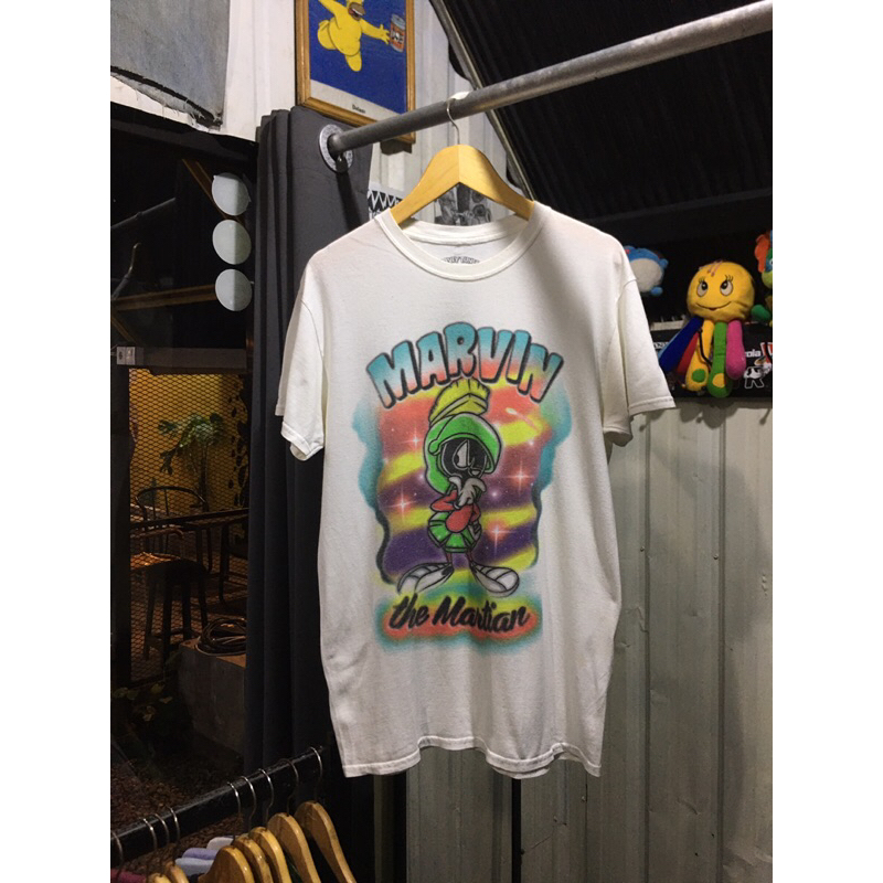 Kaos Vintage / Vintage Tee Marvin The Martian Official Tag Looney Tunes