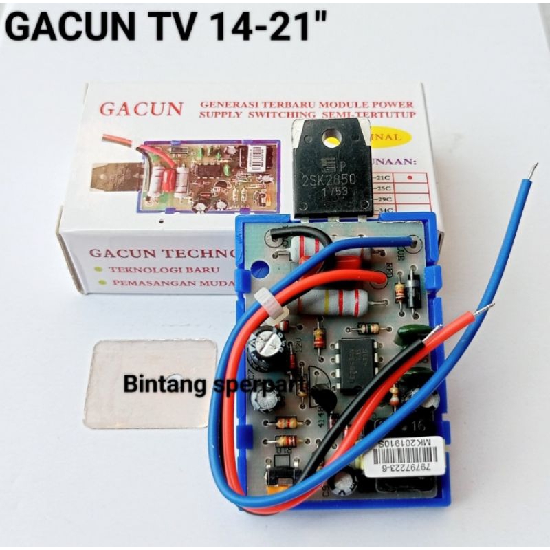 GACUN TV 21" ORIGINAL GACUN REGULATOR TV 21" GACUN MK 21C REGULATOR GACUN TV 21 INCH MODULE POWER SU