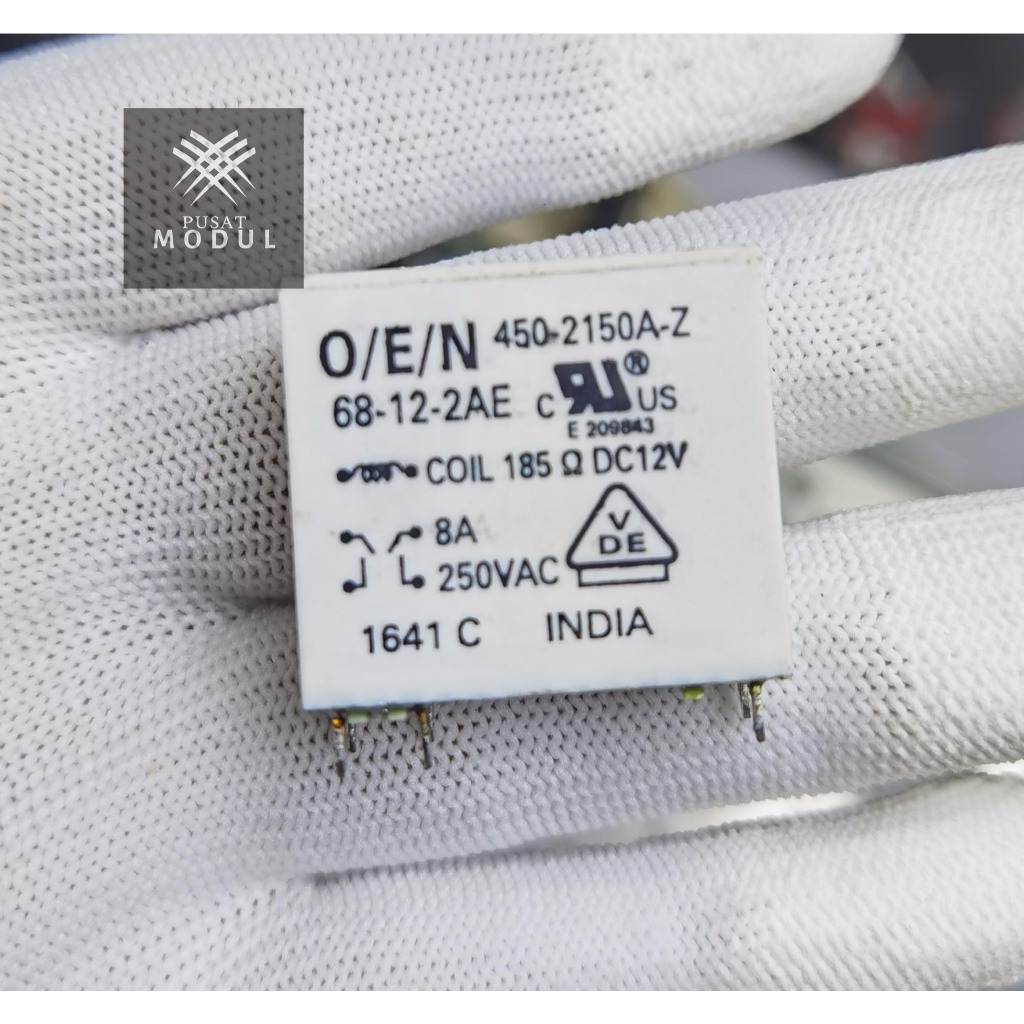 RELAY DPDT 68-12-2AE 12V / RELAY 6 PIN 12V ( RELAY PREMIUM SEKELAS RELAY OMRON)