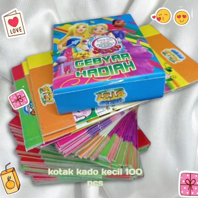 

100 pcs kotak kado planet hadiah ukuran 1,5×6×8 cm