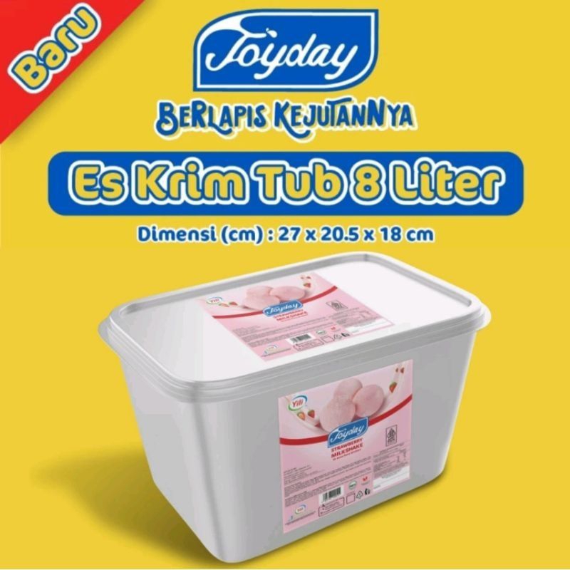 

JOYDAY ES KRIM 8 LITER RASA STRAWBERRY (READY SETIAP HARI)