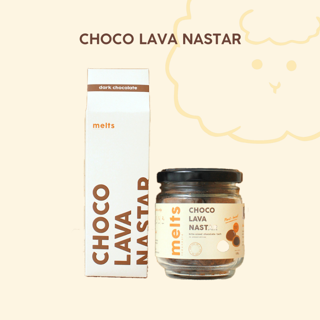 

NASTAR COKELAT by Melts | Choco Lava Nastar Plant Based Vegan Cereal Sereal Snack Nastar Cokelat Lumer Premium Hamper Plant Based Vegan by Melts | Cake Kue Biskuit Biscuit Roti Plant Based Vegan Chocolate Cemilan Camilan Sarapan