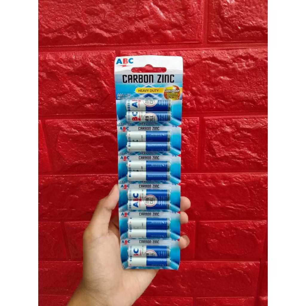 BATERAI ABC BIRU AAA A3/ABC BATTERY BIRU AAA A3 1,5 VOLT HARGA PER RENCENG