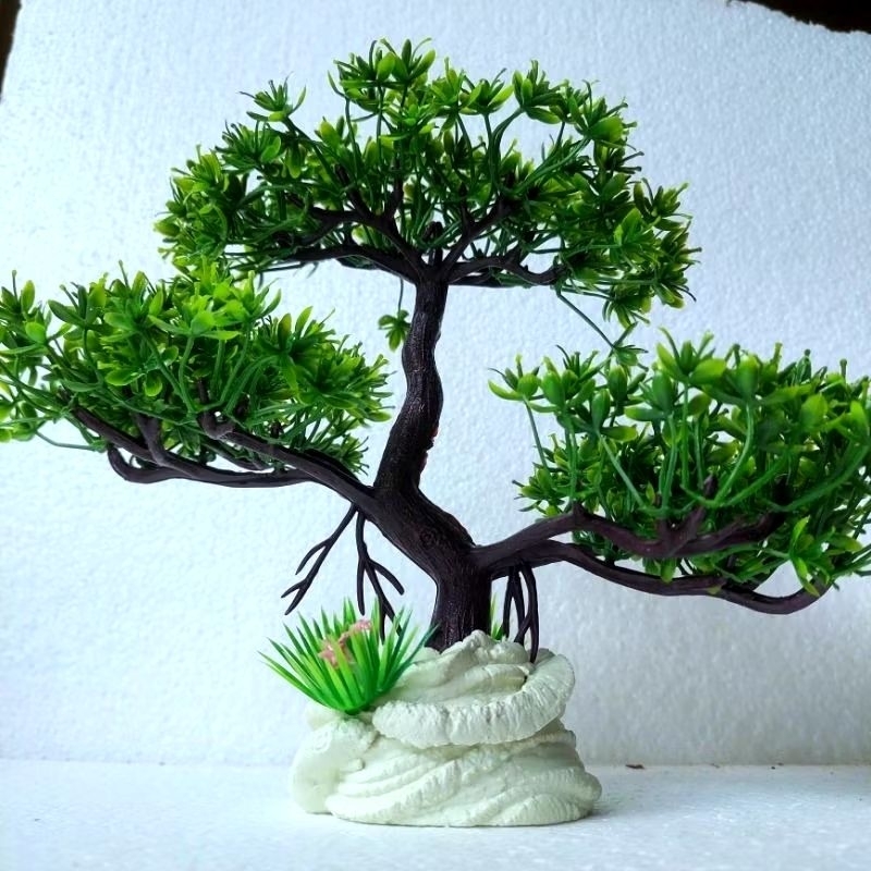Hiasan aquarium Bonsai besar tenggelam