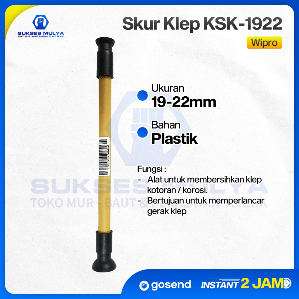 WIPRO KSK-1922 Skur Klep Plastik Pembersih Klep