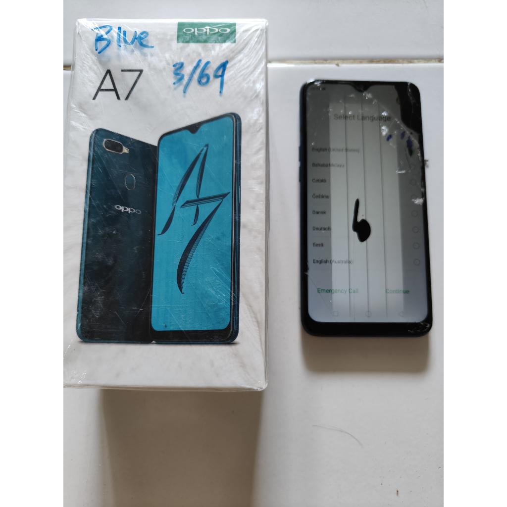 Oppo A7 Ram 3GB/64GB Second