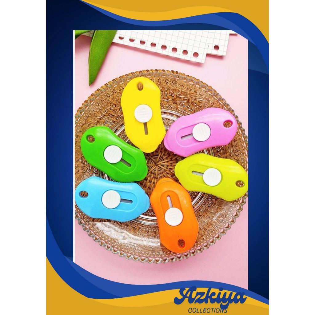 

Cutter Mini Portable / Pisau Pemotong Kertas / Cutter Mini Sekolah