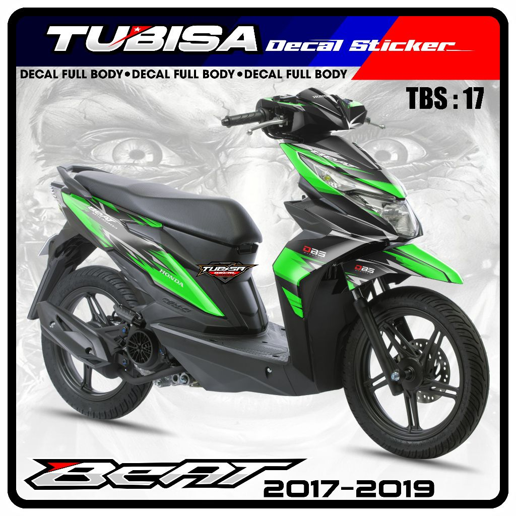 Stiker Full Body BEAT Fi, Esp, iSS - Decal Sticker Striping Standar Premium Racing. TBS.17