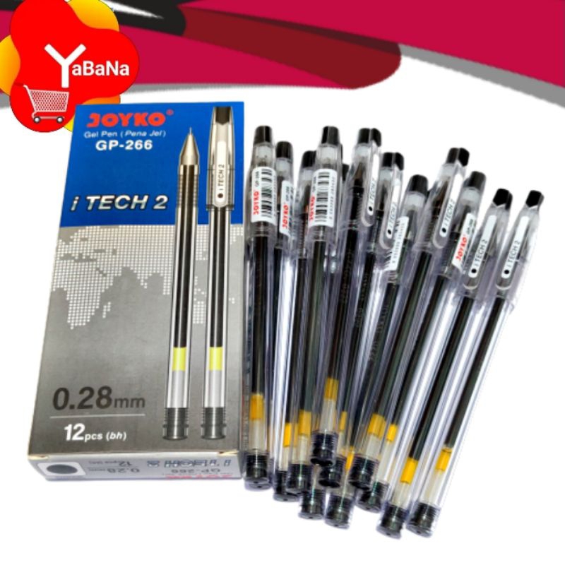 

Pen Gel Pulpen Joyko GP-266 ITECH 2 0,28mm 12pcs
