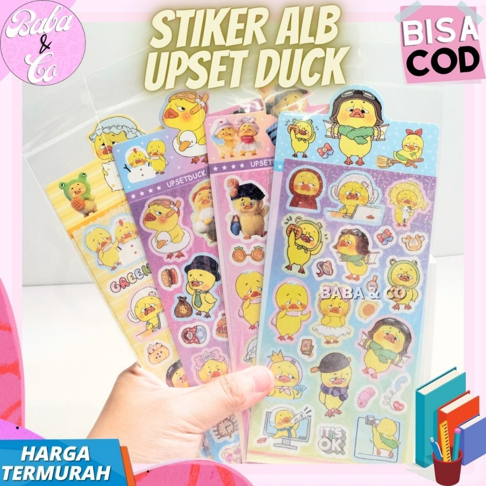 

STIKER ALB UPSET DUCK STICKER 1 LEMBAR UP SET DUCK ALB STIKER ALB UPSET DUCK BEBEK KUNING IMUT LUCU COD