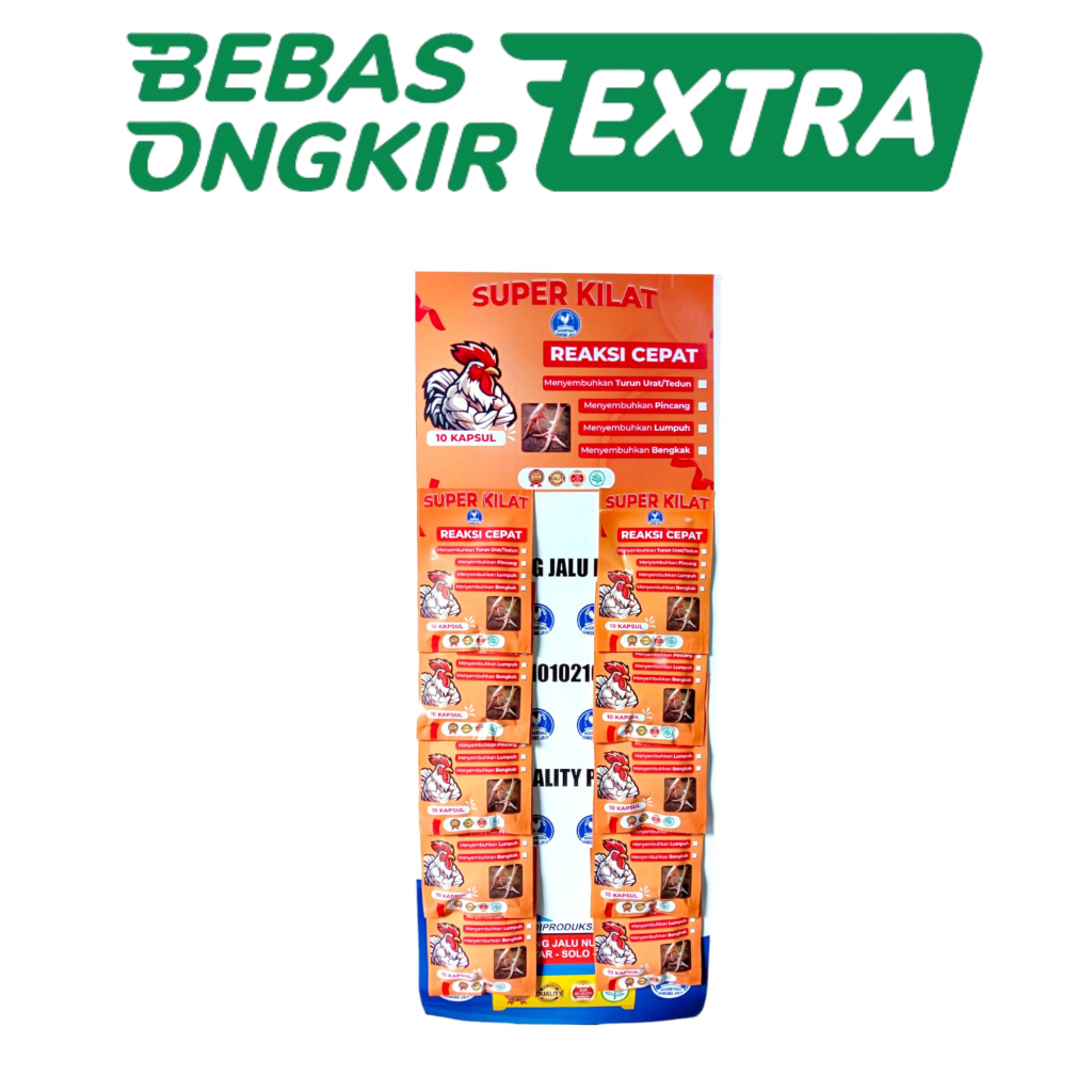 SUPER KILAT 1 RENTENG - Obat ayam lumpuh / ayam Pincang