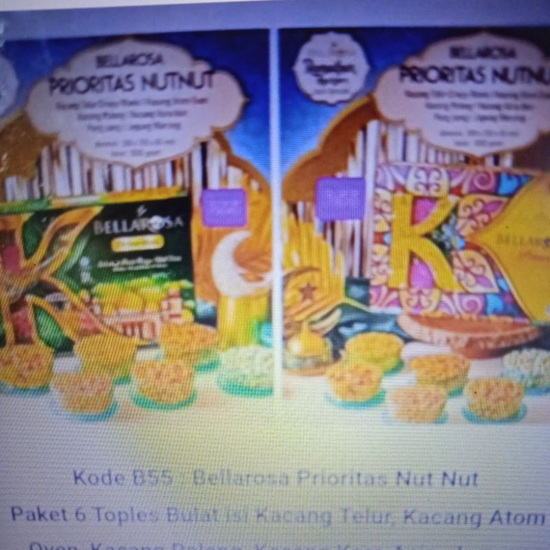 

PROMO PAKET LEBARAN KUE BELLAROSA PRIORITAS NUT NUT ISI 6 TOPLES 5 SNACK KCANG MIX