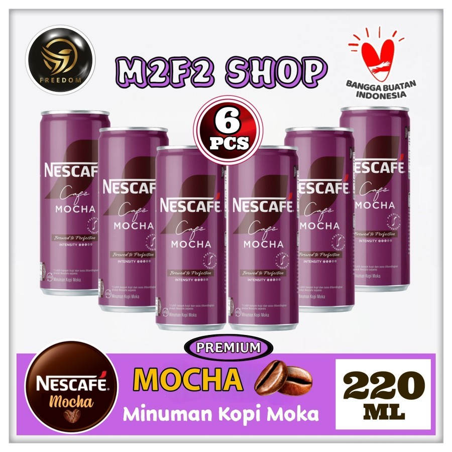 

Nescafe Coffee Premium Mocha Can | Kopi Moka Kaleng - 220 ml (Kemasan 6 Pcs)