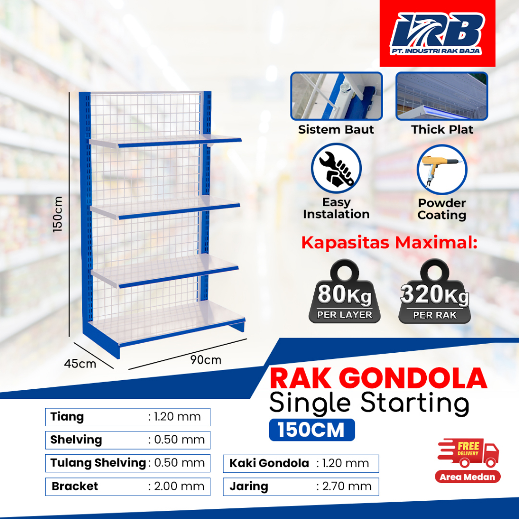 Rak Swalayan Medan Rak Gondola Minimarket/Rak Gondola Swalayan/Rak Gondola Supermarket Starting Join