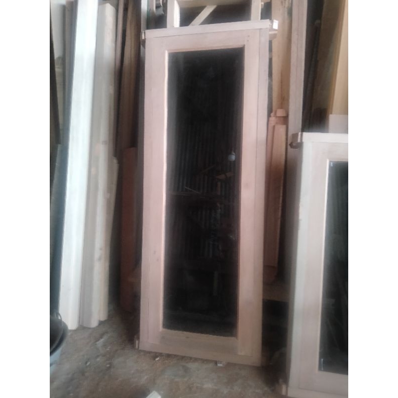 KUSEN JENDELA KAYU +DAUN KAMPER/MERANTI UKURAN 150X40