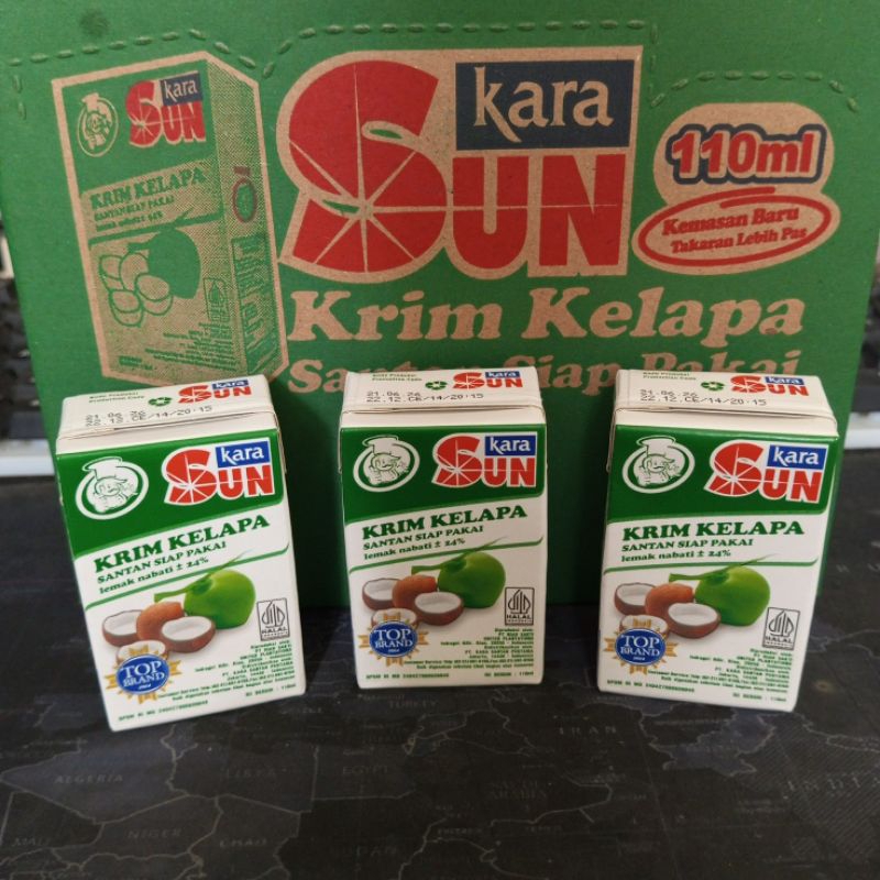 

Sun Kara Krim Kelapa Santan 110ml | Santan Kelapa Sun Kara 110ml