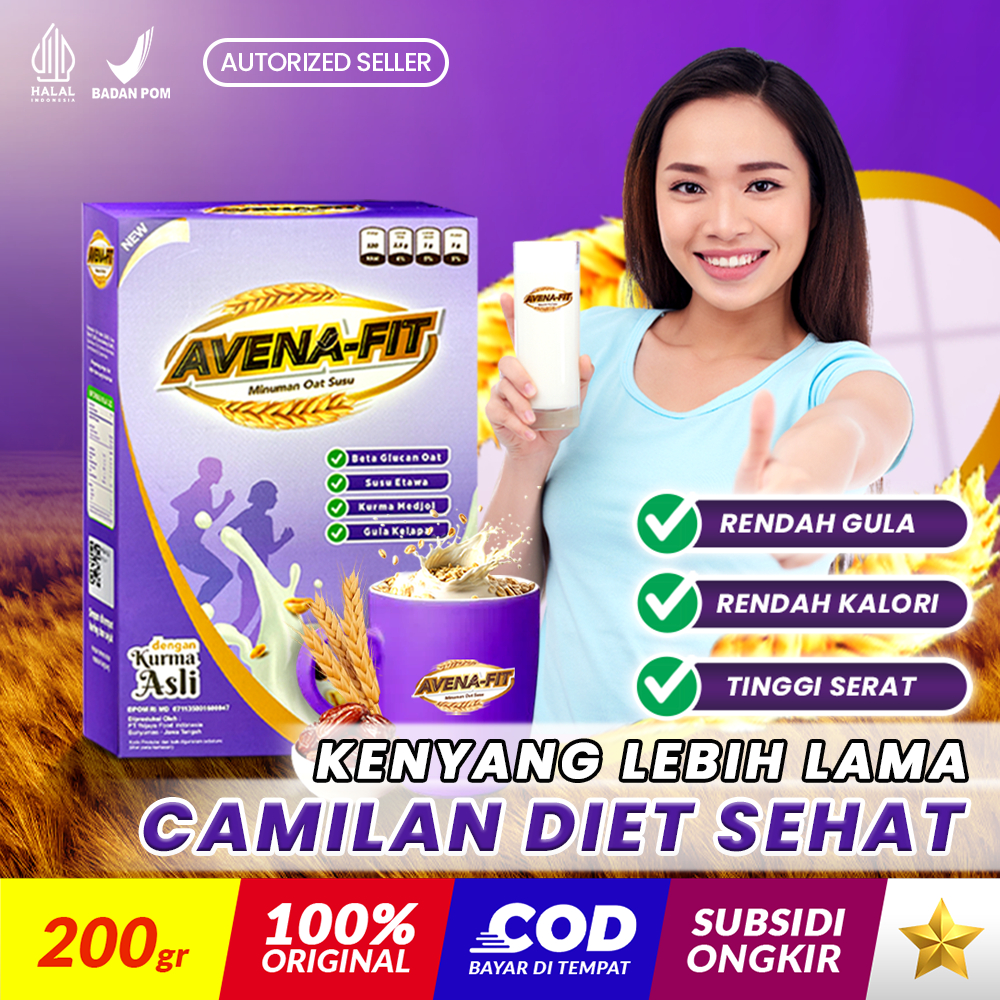 

AVENAFIT Oatmeal Granola Low Sugar Camilan Sehat Untuk Diet Sereal Pengganti Makan Oats AVENA FIT