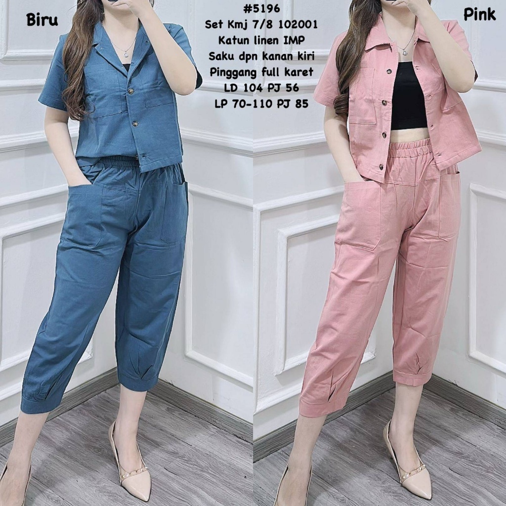 Set Kemeja Wanita Fashion #VZ5196