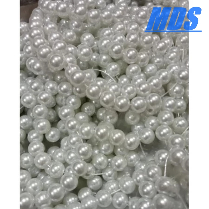 Manik mutiara berat 8mm isi 10 renceng warna putih