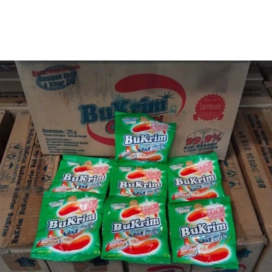 sabun bukrim oxyklin powder detergent 25gram