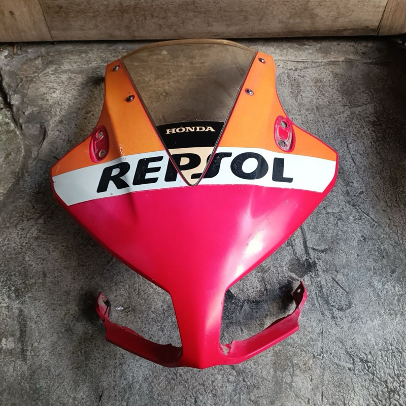 cowl upper tameng panel dasi kedok visor cbr150r old lokal k45a original copotan motor