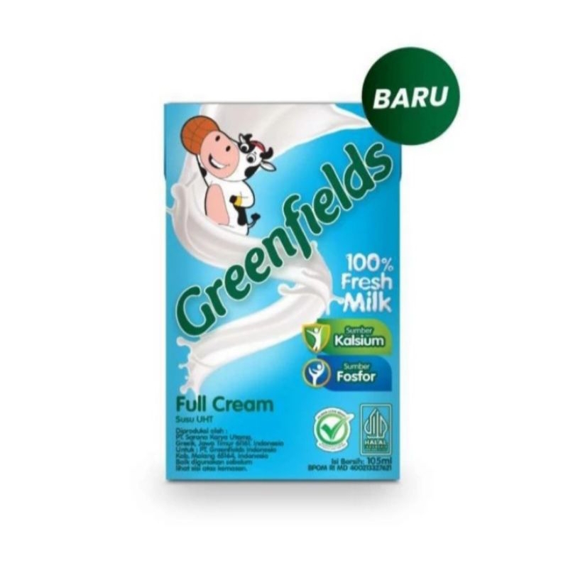 

Susu Greenfields UHT 105ml, 200ml & 250ml