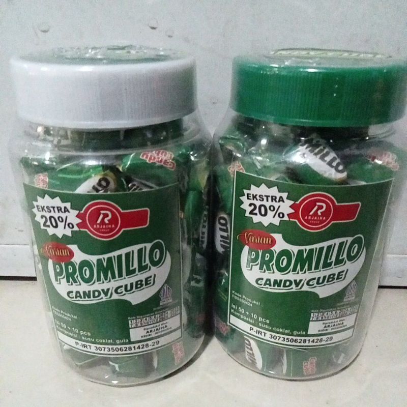 

PROMO MURAH PROMILLO CANDY CUBE EKSTRA 20% 1 TOPLES ISI 60 PCS