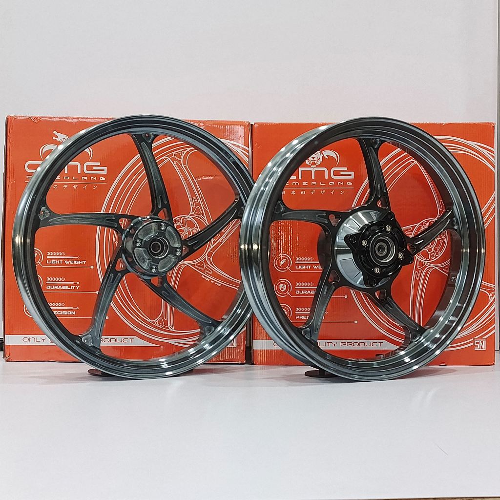 VELG CMG MG5 NINJA MODEL OZ 5 STAR CNC RING 17 x 215 / 275 PALANG 5 KAWASAKI NINJA R / NINJA SS / NI