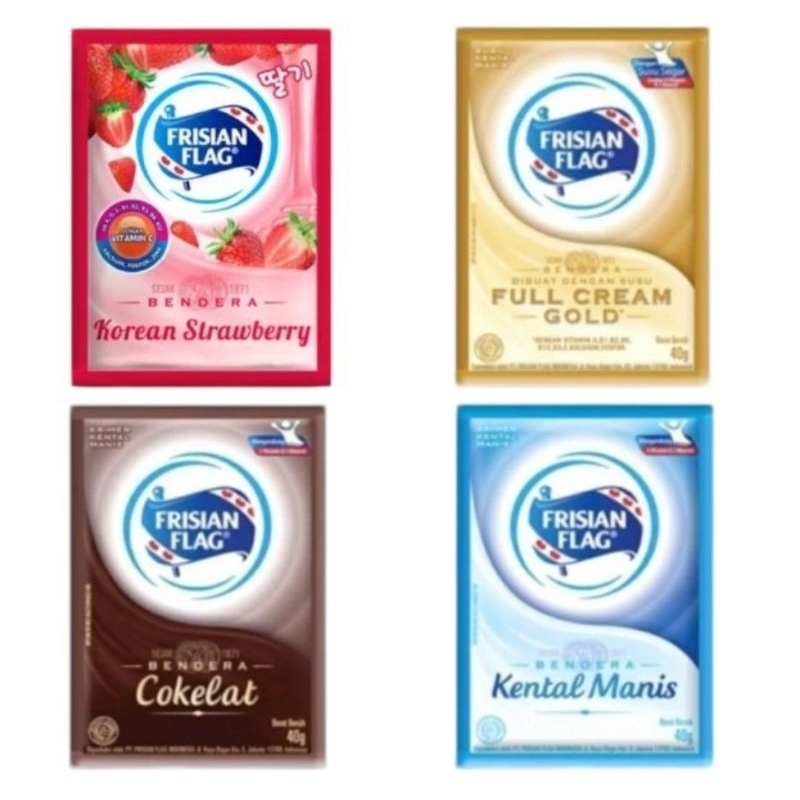 

SUSU KENTAL MANIS FRISIAN FLAG SACHET RENCENG - [6 SACHET X 38 Gram] - SKM SUSU COKLAT / SUSU BENDERA