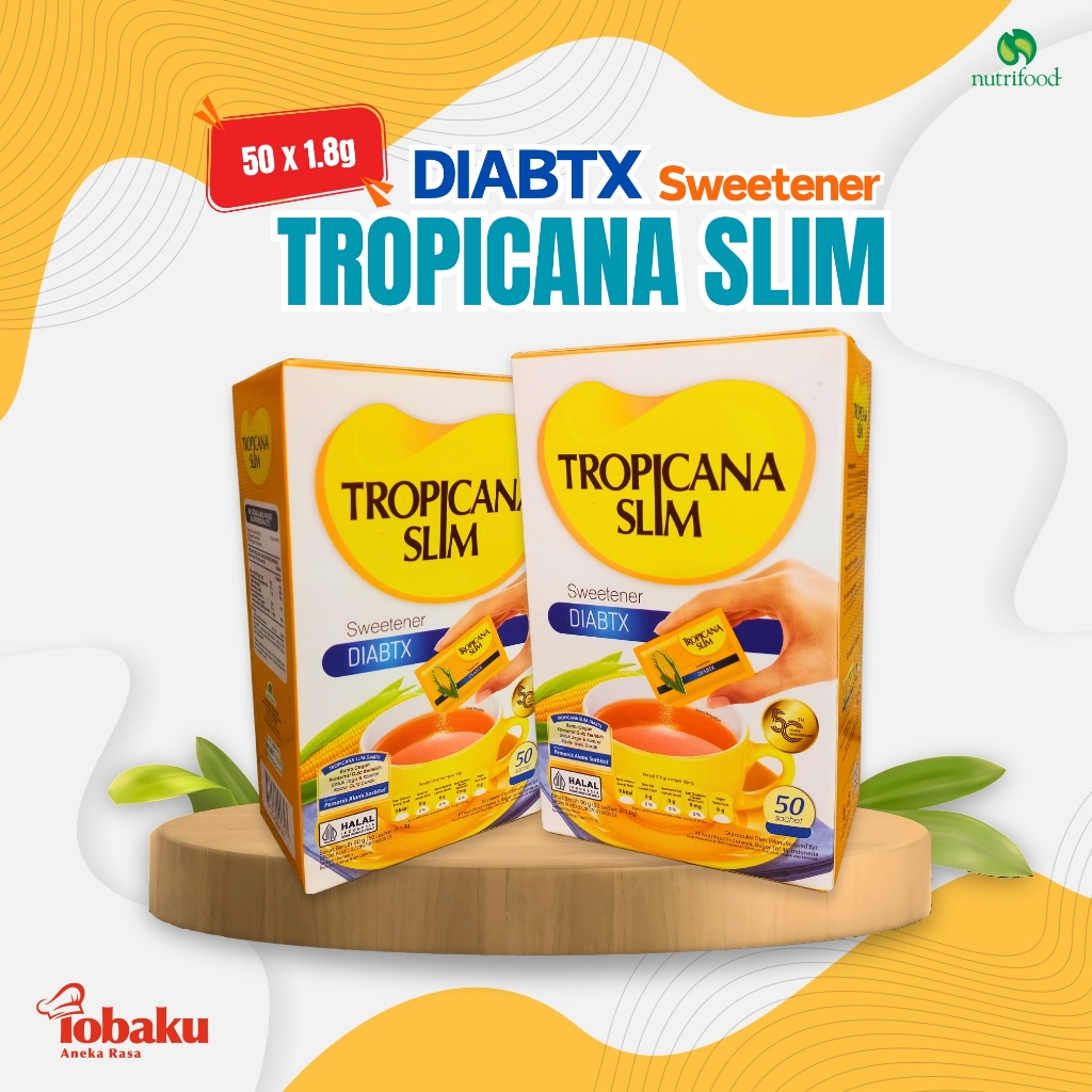 

TROPICANA SLIM DIABTX Sweetener 50 Sachet x 1.8g (90g) _