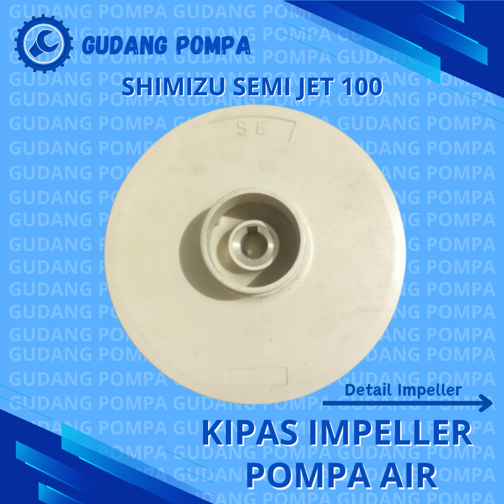 IMPELLER / KIPAS POMPA AIR SHIMIZU SEMI JET 100 DAN WASSER PW 120 JET - Impeller Gading - Spare Part