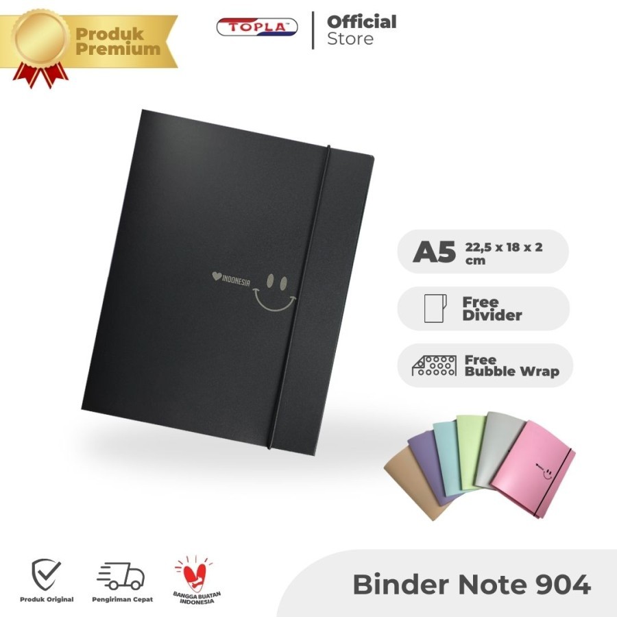 

Binder Note Topla 904 A5 Smile Tali 20 Ring