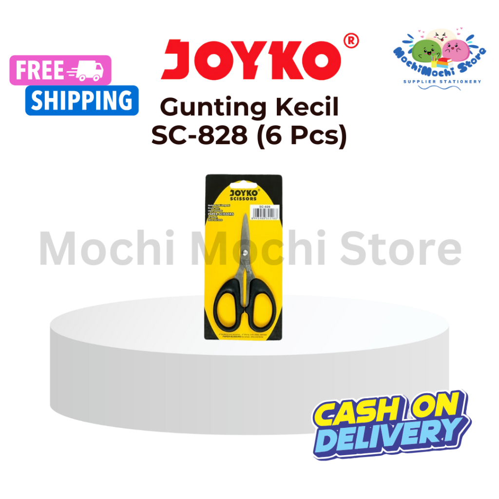 

PER 6 PCS Gunting Joyko Kecil SC-828 | Scissors Joyko | Gunting Kecil | Gunting Kecil JOYKO Scissors Stainless Original Alat Pemotong Hitam