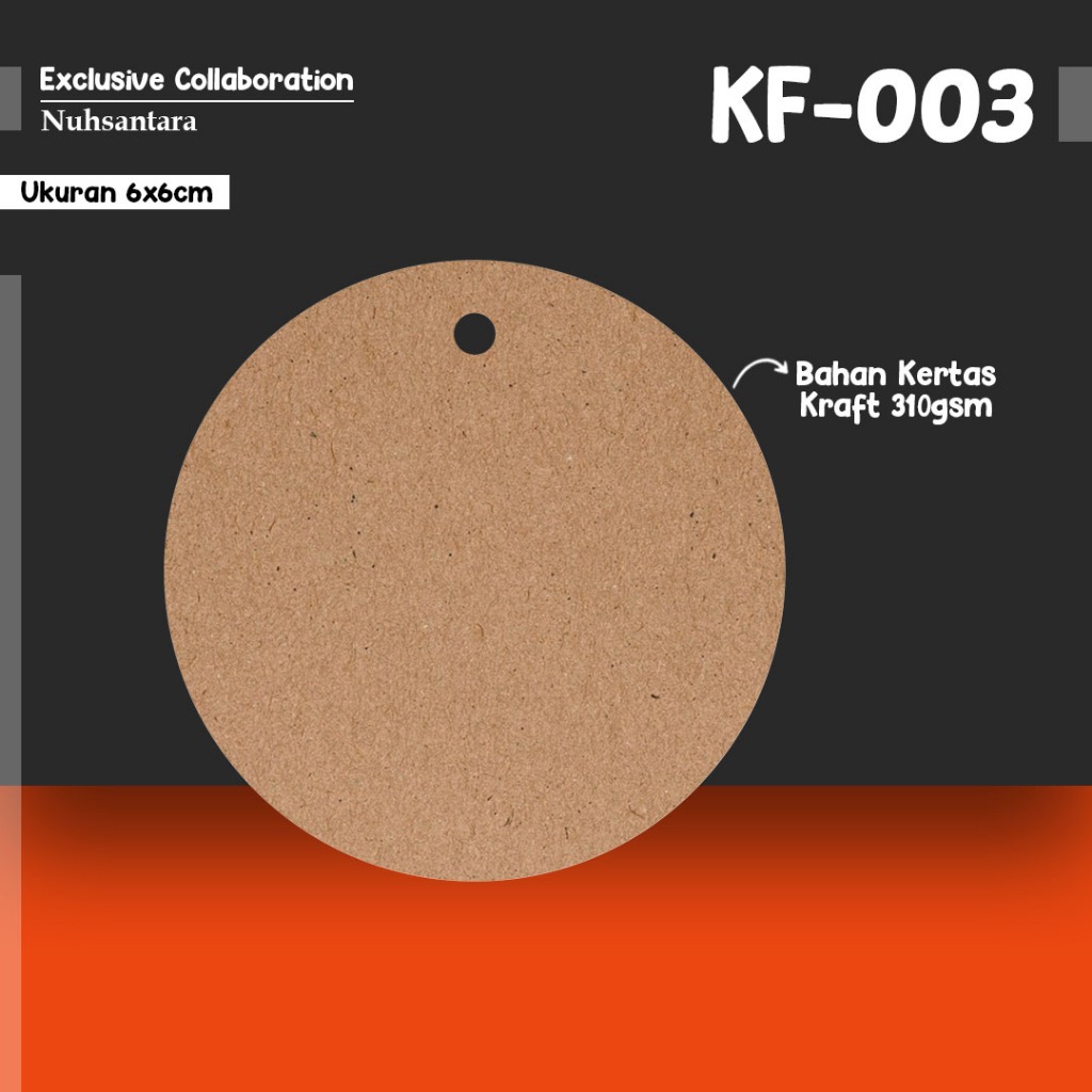 

HANGTAG POLOS COKLAT BENTUK BULAT