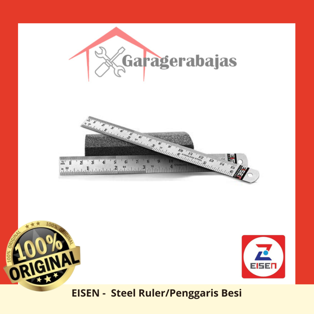 

EISEN / Steel Ruler/Penggaris Besi